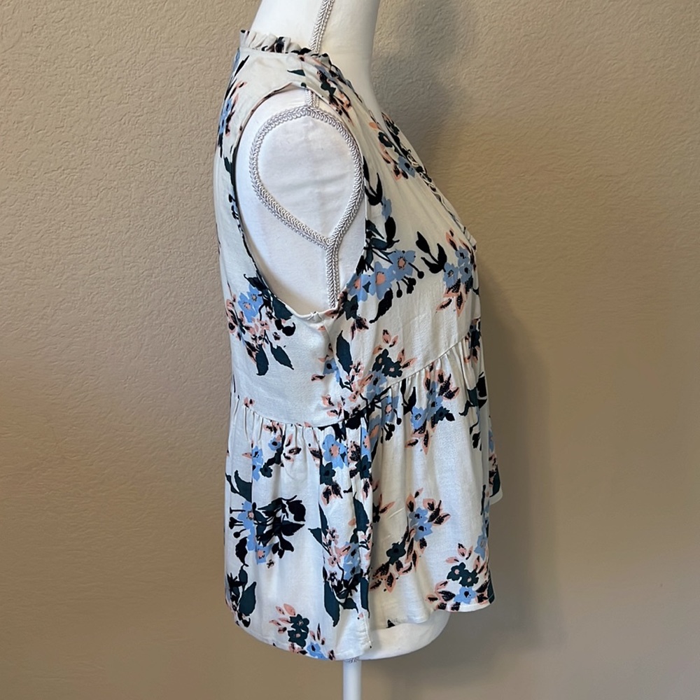 Lucky Brand Floral Baby Doll Blouse - Picture 7 of 12